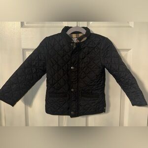 Burberry Kids Black Quilted Jacket